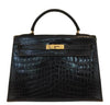 Hermes Kelly 32 Vintage Bag Crocodile