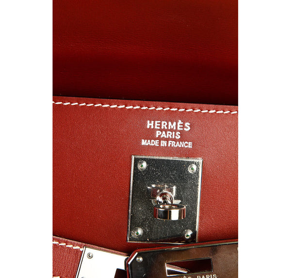 Hermes Kelly 35 Bag Chamonix Red