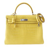 Hermes Kelly Mimosa Matte Alligator Bag