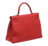 hermes kelly 35 red new back