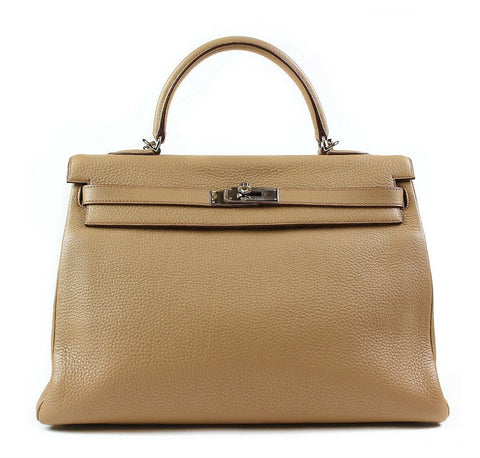 Hermes Kelly 35 Tabac Camel Bag 