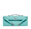 Hermes Kelly Cut Bag Blue Atoll