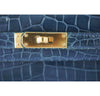 Hermes Kelly Cut Bag Blue Colvert 