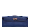 Hermes Kelly Cut Clutch Bag Blue 