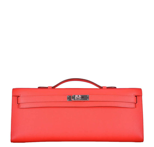 Hermes Kelly Cut Bag Capucine Swift