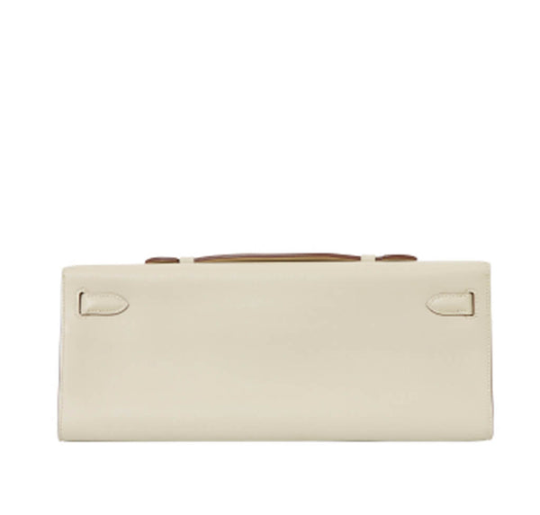 Hermes Kelly Cut Pochette Bag Parchemin