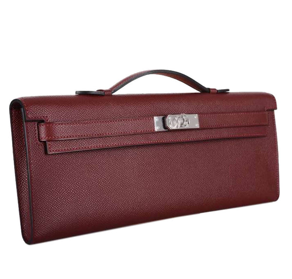 Hermes Kelly Cut Rouge Palladium Hardware