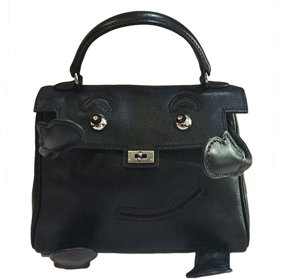 Hermes Kelly Idole Bag Black Gulliver