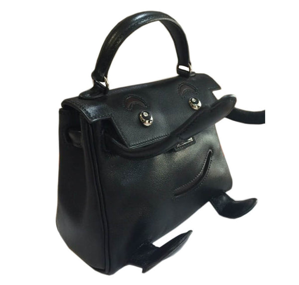 Hermes Kelly Idole Bag Black Gulliver