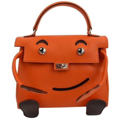 Hermes Kelly Idole Bag Orange Gulliver