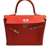 hermes kelly retourne 35 used orange poppy open