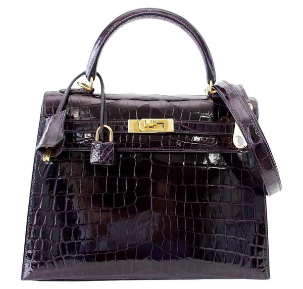 Hermes Kelly Sellier 25 Prunoir Bag 