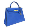 hermes kelly sellier 32 blue france used side