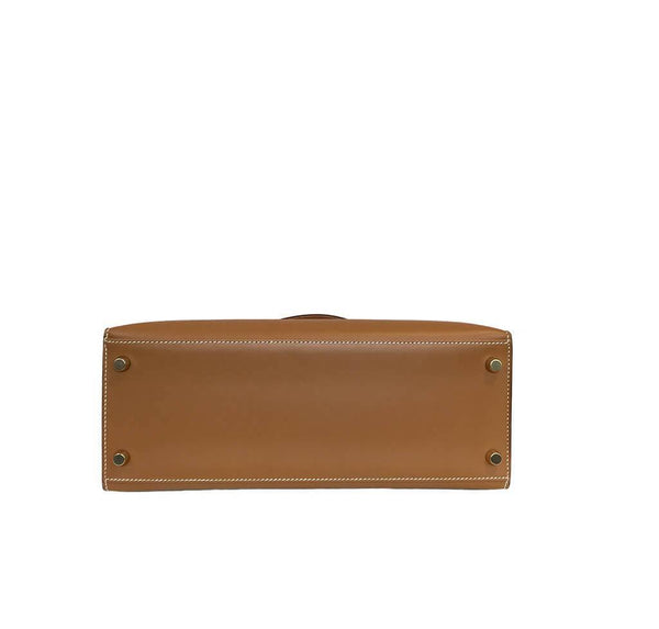 Hermes Kelly Sellier Gold Used Bottom