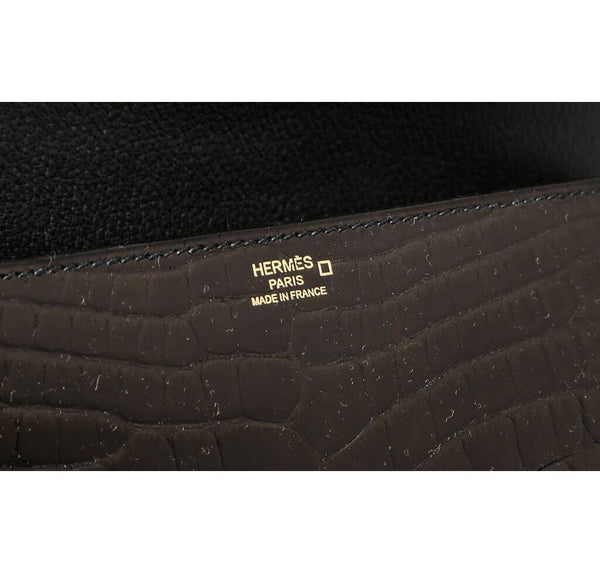 Hermes Medor Clutch 23 Alligator Black New Embossing