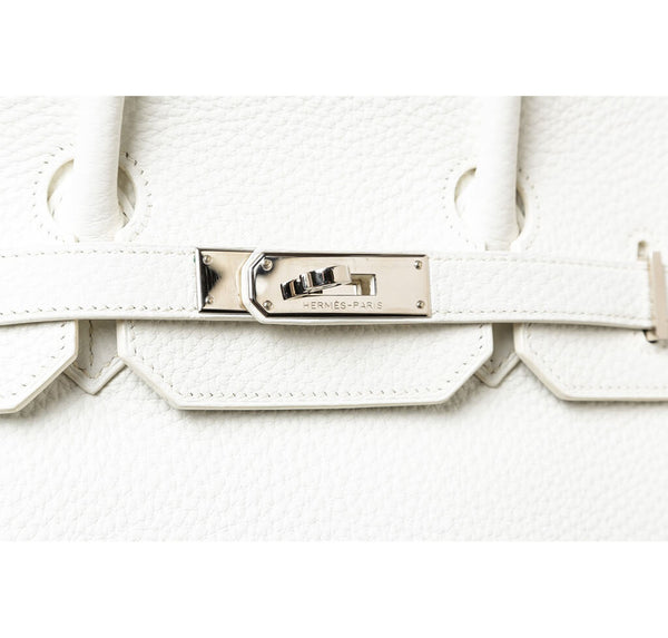 Hermes Birkin 35 Bag White Togo 