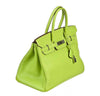 hermes birkin 35 kiwi lichen candy series used side