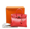 hermes birkin 35 rouge pivoine new complete