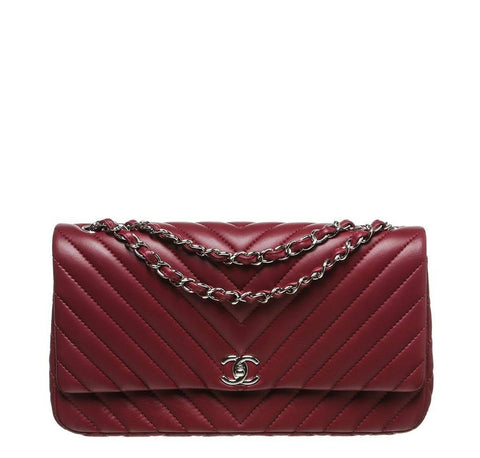 Chanel Burgundy Jumbo Classic Flap Bag