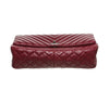 chanel jumbo classic flap bag burgundy used bottom