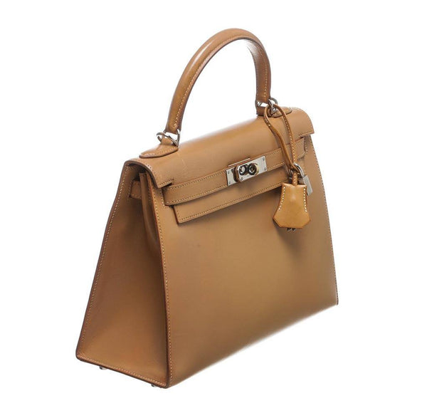 hermes kelly 32 gold used side