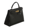 hermes kelly 32 black used side