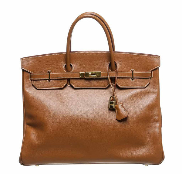 Hermes Birkin 40 Gold Epsom Bag 