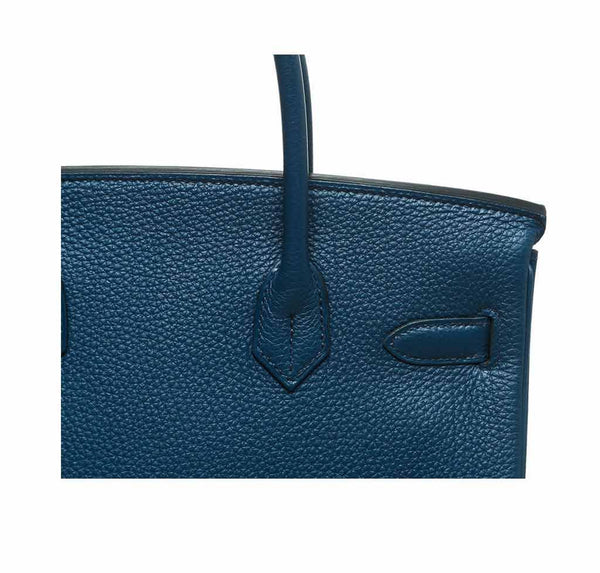 hermes birkin 30 bleu prusse new detail