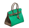 hermes birkin 30 green gray new side