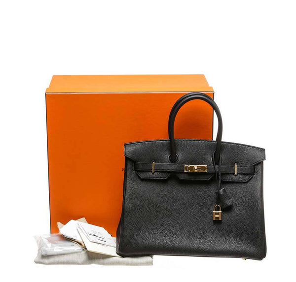 hermes birkin 35 noir new complete