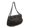 chanel half moon shoulder bag black used back