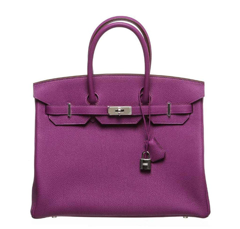 Hermes Birkin 35 Anemone Bag 