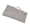 Hermes Kelly Cut Longue Pochette Clutch White New back