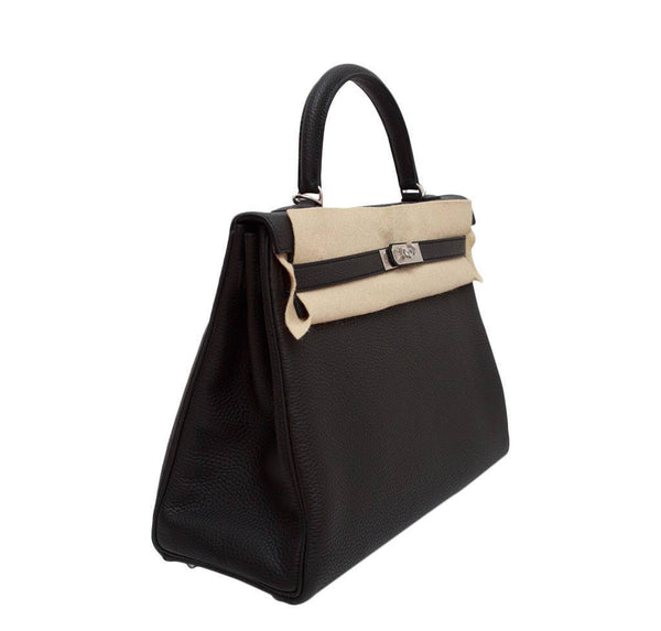 hermes kelly retourne 35 black plomb new side