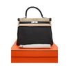 hermes kelly retourne 35 black plomb new box