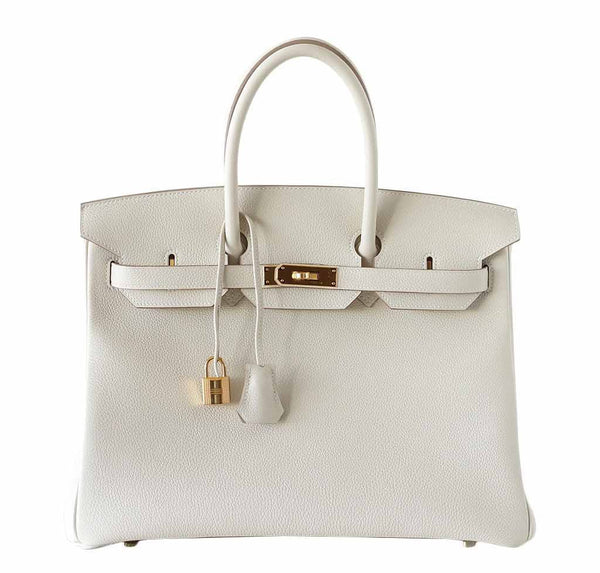 Hermes Birkin 35 Craie Togo Bag