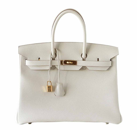 Hermes Birkin 35 Craie Togo Bag