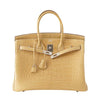 Hermes Birkin 35 Alligator Mais used front