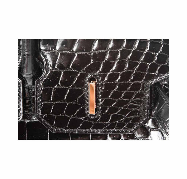 hermes birkin 35 crocodile black new detail