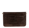 chanel vintage flap shoulder bag brown used back