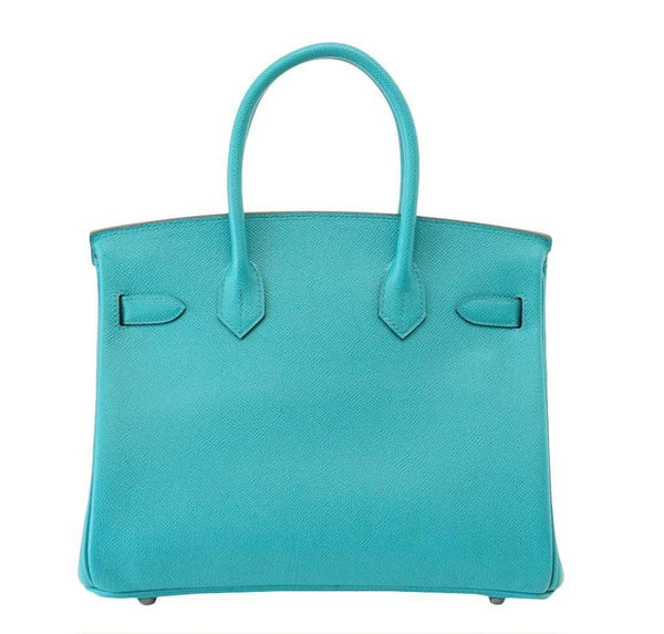 Hermes Birkin 30 Blue Paon new back