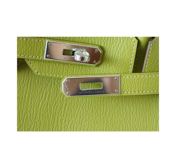 Hermes Birkin 30 Vert Anis new engraving