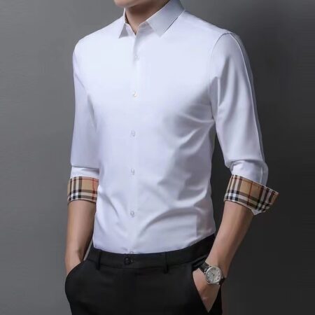Replica Burberry 96262 Men Fashion Shirt 2 Replica Burberry 96262 Men Fashion Shirt 2