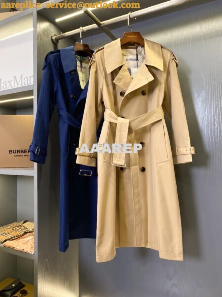 Replica Burberry Long Double-Breasted Gabardine Trench Coat beige 2 Replica Burberry Long Double-Breasted Gabardine Trench Coat beige 2