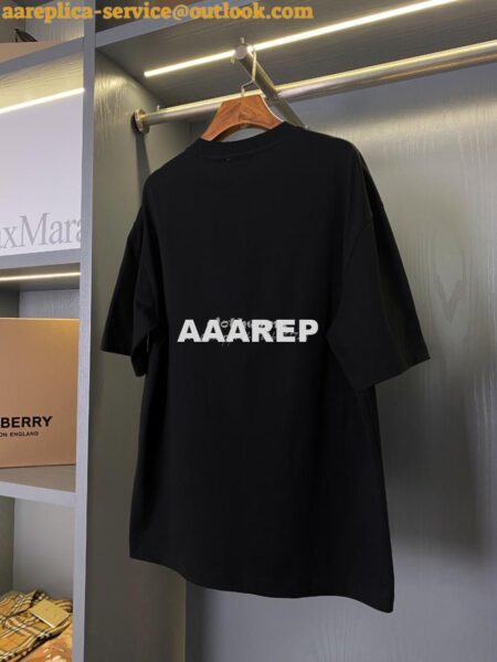 Replica Burberry Rose Cotton Unisex Round Neck Short Sleeve T-shirt black Replica Burberry Rose Cotton Unisex Round Neck Short Sleeve T-shirt black