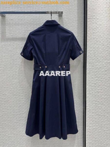 Replica Burberry 24SS New Shirt-Style Dress with Vintage Check Trim Replica Burberry 24SS New Shirt-Style Dress with Vintage Check Trim